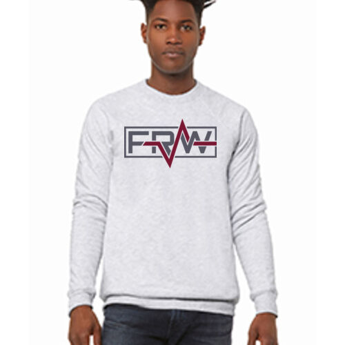 Unisex Sponge Fleece Crewneck (White) Thumbnail